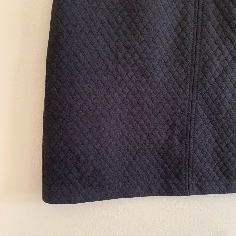 Laundry By Shelli Segal Black Textured Quilted Knit Mini Skirt Size 8 - Picture 4 of 8